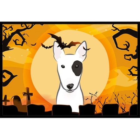 Carolines Treasures Carolines Treasures BB1767JMAT Halloween Bull Terrier Indoor & Outdoor Mat; 24 x 36 in. BB1767JMAT